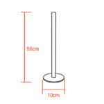 Μοντέρνο Minimal Επιτραπέζιο Μαύρο Φωτιστικό 50cm LED 8 Watt με Ασύρματο Χειριστήριο RF & Dimmer Θερμό Λευκό 3000k GloboStar ALIEN Design GLOBO-50-3 - Image 2