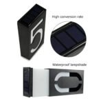 GloboStar® 71518 Αυτόνομο Ηλιακό Φωτιστικό LED SMD 1W 100lm με Ενσωματωμένη Μπαταρία 1000mAh - Φωτοβολταϊκό Πάνελ με Αισθητήρα Ημέρας-Νύχτας για Αρίθμηση Δρόμου με Αριθμό 8 Αδιάβροχο IP55 Ψυχρό Λευκό 6000K - Image 9