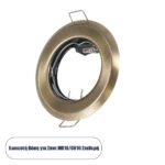 GLOBOSTAR® DELTA 77813 Χωνευτή Βάση για Σποτ MR16 με Ντουί GU10/GU5.3 IP20 - Μπρούτζινο - Μ8.3 x Π8.3 x Υ3.1cm / Q6cm