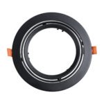 GLOBOSTAR® VITA 77851 Χωνευτή Κινούμενη Βάση για Σποτ AR111 για Ντουί GU10/GU5.3 IP20 - Μαύρο Ματ - Μ18 x Π18 x Υ4.5cm / Q16.5cm - Image 2