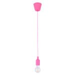 GLOBOSTAR® CABLITO 61553 Μοντέρνο Κρεμαστό Φωτιστικό Οροφής με Ντουί 1 x E27 AC 220-240V IP20 - Ροζ - Μ4 x Π4 x Υ110cm - Image 2