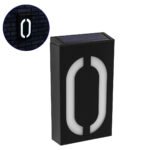 GloboStar® 71510 Αυτόνομο Ηλιακό Φωτιστικό LED SMD 1W 100lm με Ενσωματωμένη Μπαταρία 1000mAh - Φωτοβολταϊκό Πάνελ με Αισθητήρα Ημέρας-Νύχτας για Αρίθμηση Δρόμου με Αριθμό 0 Αδιάβροχο IP55 Ψυχρό Λευκό 6000K - Image 2