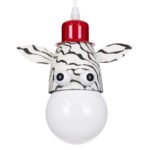 GLOBOSTAR® ZEBRA 00639 Παιδικό Κρεμαστό Φωτιστικό Οροφής με Ντουί 1 x E27 AC 220-240V IP20 - Πολύχρωμο - Μ19 x Π10.5 x Υ13.5cm - Image 2