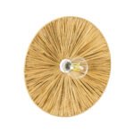 GLOBOSTAR® COLOMBO 02283 Boho Φωτιστικό Τοίχου - Απλίκα με Ντουί 1 x E27 AC 220-240V IP20 - Μπεζ - Μ40 x Π40 x Υ9cm - Image 2