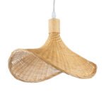 GLOBOSTAR® CUBA 01715 Boho Κρεμαστό Φωτιστικό Οροφής με Ντουί 1 x E27 AC 220-240V IP20 - Μπεζ - Μ33 x Π33 x Υ25cm - Image 2