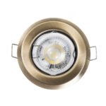 GLOBOSTAR® DELTA 77813 Χωνευτή Βάση για Σποτ MR16 με Ντουί GU10/GU5.3 IP20 - Μπρούτζινο - Μ8.3 x Π8.3 x Υ3.1cm / Q6cm - Image 5