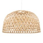 GLOBOSTAR® MANGEA 00717 Boho Κρεμαστό Φωτιστικό Οροφής με Ντουί 1 x E27 AC 220-240V IP20 - Μπεζ - Μ100 x Π100 x Υ59cm - Image 2