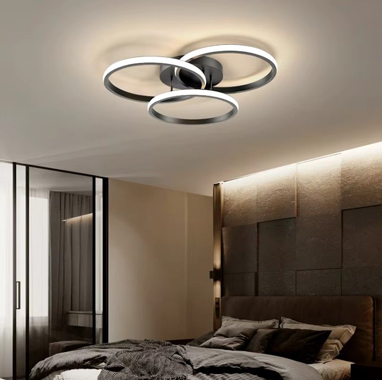 ciclit-black SE LED 50 CICLIT PENDANT BLACK 38W 3CCT 50x50x20cm IP20 220V 2 YEARS WARRANTY Β2 - Image 1