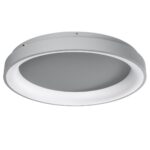 GLOBOSTAR® SALEM 61238 Μοντέρνο Φωτιστικό Οροφής LED 105W 12075lm 120° AC 220-240V IP20 Ρυθμιζόμενο Λευκό CCT με Χειριστήριο από 2700K έως 6000K Dimmable - Lumileds SMD Chip - Γκρι - Μ60 x Π60 x Υ9.5cm - 3 Χρόνια Εγγύηση - Image 2