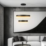 kelvo® VENOM 61185 Μοντέρνο Κρεμαστό Φωτιστικό Οροφής LED 75W 8818lm 120° AC 220-240V IP20 Ρυθμιζόμενο Λευκό CCT με Χειριστήριο από 2700K έως 6000K Dimmable - Lumileds SMD Chip - Μαύρο Ματ - Μ60 x Π60 x Υ40cm - 3 Χρόνια Εγγύηση