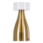 GloboStar® DOLLY 76470 Επαναφορτιζόμενο Επιτραπέζιο Φωτιστικό Πορτατίφ LED 1.5W 105lm 120° DC 5V IP44 CCT Ultra Θερμό 1500K - Φυσικό Λευκό 4500K - Ψυχρό Λευκό 6000K Dimmable Χρυσό & Λευκό Πλαστικό - Μ9 x Π9 x Υ21cm - 2 Χρόνια Εγγύηση - Image 2