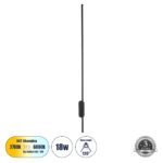 GLOBOSTAR® HARLEM 61335 Μοντέρνο Φωτιστικό Τοίχου - Απλίκα LED 18W 2160lm 120° AC 220-240V IP20 Ρυθμιζόμενο Λευκό CCT με On/Off 2700K/4500K/6000K - Lumileds SMD Chip - Μαύρο Ματ - Μ5 x Π4 x Υ120cm - 3 Χρόνια Εγγύηση - Image 2