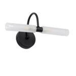 GLOBOSTAR® PAOLA 60416 Μοντέρνο Φωτιστικό Τοίχου - Απλίκα Καθρέπτη Μπάνιου με Ντουί 2 x G9 AC 220-240V IP44 - Μαύρο Ματ & Λευκό - Μ31 x Π16 x Υ15cm - Image 3