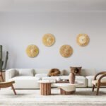 GLOBOSTAR® COLOMBO 02284 Boho Φωτιστικό Τοίχου - Απλίκα με Ντουί 1 x E27 AC 220-240V IP20 - Μπεζ - Μ40 x Π40 x Υ9cm - Image 8