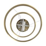 kelvo® VENOM 61187-DECO Μοντέρνο Κρεμαστό Φωτιστικό Οροφής LED 75W 8818lm 120° AC 220-240V IP20 Ρυθμιζόμενο Λευκό CCT με Χειριστήριο από 2700K έως 6000K Dimmable - Lumileds SMD Chip - Χρυσό Βούρτσας - Μ60 x Π60 x Υ40cm - 3 Χρόνια Εγγύηση - Image 10