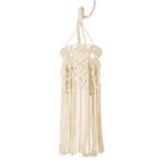 GLOBOSTAR® BAHRI 36211 Boho Κρεμαστό Φωτιστικό Οροφής με Ντουί 1 x E27 AC 220-240V IP20 - Μπεζ - Μ20 x Π20 x Υ65cm - Image 2