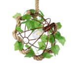 GLOBOSTAR® BRADLEY 01660 Vintage Κρεμαστό Φωτιστικό Οροφής με Ντουί 1 x E27 AC 220-240V IP20 - Πολύχρωμο - Μ33 x Π33 x Y33cm - Image 2