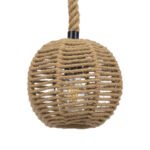 GLOBOSTAR® MANDALA 00730 Boho Κρεμαστό Φωτιστικό Οροφής με Ντουί 1 x E27 AC 220-240V IP20 - Μπεζ - Μ20 x Π20 x Υ20cm - Image 2