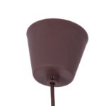 GLOBOSTAR® CABLITO 61561 Μοντέρνο Κρεμαστό Φωτιστικό Οροφής με Ντουί 1 x E27 AC 220-240V IP20 - Καφέ - Μ4 x Π4 x Υ110cm - Image 3