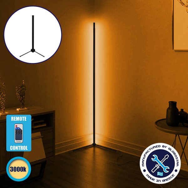 globo_50_3_00 Μοντέρνο Minimal Επιτραπέζιο Μαύρο Φωτιστικό 50cm LED 8 Watt με Ασύρματο Χειριστήριο RF & Dimmer Θερμό Λευκό 3000k GloboStar ALIEN Design GLOBO-50-3 - Image 1