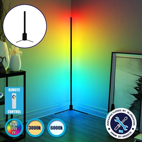 globo_50_9_00 Μοντέρνο Minimal Επιτραπέζιο Μαύρο Φωτιστικό 50cm LED 10 Watt με Ασύρματο Χειριστήριο 2.4G RF & Dimmer RGBW+WW Πολύχρωμο - Ψυχρό - Ημέρας - Θερμό GloboStar ALIEN Design GLOBO-50-9 - Image 1