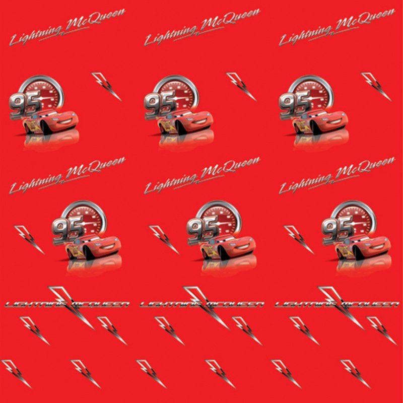 mcqueen ca110red06 Κουρτίνα Μπάνιου Παιδική Lightning McQueen (Cars) 1,80x1,80cm - Image 1