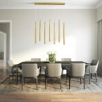 GLOBOSTAR® TEARS 61312 Μοντέρνο Κρεμαστό Φωτιστικό Οροφής LED 21W 2310lm 180° AC 220-240V IP20 Ρυθμιζόμενο Λευκό CCT με Χειριστήριο από 2700K έως 6000K Dimmable - Lumileds SMD Chip - Χρυσό Βούρτσας - Μ70 x Π3.2 x Υ60cm - 3 Χρόνια Εγγύηση - Image 11