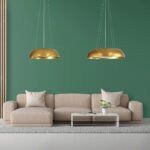 GLOBOSTAR® ANATOLIA 61268 Μοντέρνο Κρεμαστό Φωτιστικό Οροφής LED 60W 6900lm 120° AC 220-240V IP20 Ρυθμιζόμενο Λευκό CCT με Χειριστήριο από 2700K έως 6000K Dimmable - Lumileds SMD Chip - Χρυσό - Μ43 x Π43 x Υ11cm - 3 Χρόνια Εγγύηση - Image 12