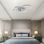 GLOBOSTAR® ROYAL-R 61324 Μοντέρνο Φωτιστικό Οροφής LED 135W 16200lm 360° AC 220-240V IP20 Ρυθμιζόμενο Λευκό CCT με Χειριστήριο από 2700K έως 6000K Dimmable - Lumileds SMD Chip - Ασημί Νίκελ - Μ80.5 x Π59 x Υ12cm - 3 Χρόνια Εγγύηση - Image 10