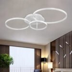 GLOBOSTAR® NEMESIS 61109 Μοντέρνο Φωτιστικό Οροφής LED 98W 11858lm 360° AC 220-240V IP20 Ρυθμιζόμενο Λευκό CCT με Χειριστήριο από 2700K έως 6000K Dimmable - Lumileds SMD Chip - Λευκό Ματ - Μ89 x Π60 x Υ19cm - 3 Χρόνια Εγγύηση - Image 9