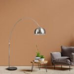 GLOBOSTAR® PRAGUE 00990 Μοντέρνο Επιδαπέδιο Φωτιστικό με Ντουί 1 x E27 AC 220-240V IP20 - Νίκελ Βούρτσας - Μ210 x Π45 x Υ220cm - Image 18