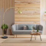 GLOBOSTAR® PRAGUE 00991 Μοντέρνο Επιδαπέδιο Φωτιστικό με Ντουί 1 x E27 AC 220-240V IP20 - Χρυσό & Μαύρο - Μ90 x Π29.5 x Υ180cm - Image 15