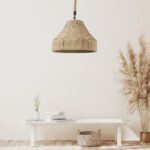 GLOBOSTAR® DOGMA 01609 Boho Κρεμαστό Φωτιστικό Οροφής με Ντουί 1 x E27 AC 220-240V IP20 - Μπεζ - Μ38 x Π38 x Υ28cm - Image 13