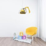 GLOBOSTAR® EXCAVATOR 61579 Παιδικό Κρεμαστό Φωτιστικό Οροφής με Ντουί 1 x E27 AC 220-240V IP20 - Κίτρινο & Μαύρο - Μ45 x Π15.5 x Υ27cm - Image 14