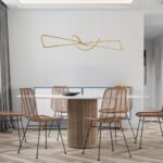 GLOBOSTAR® DOLORES 61282 Μοντέρνο Κρεμαστό Φωτιστικό Οροφής LED 105W 11760lm 300° AC 220-240V IP20 Ρυθμιζόμενο Λευκό CCT με Χειριστήριο από 2700K έως 6000K Dimmable - Lumileds SMD Chip - Χρυσό Βούρτσας - Μ110 x Π17 x Υ17.5cm - 3 Χρόνια Εγγύηση - Image 10