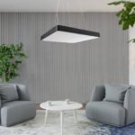 GLOBOSTAR® KAMALA 61210-P Μοντέρνο Κρεμαστό Φωτιστικό Οροφής LED 100W 11020lm 120° AC 220-240V IP20 Ρυθμιζόμενο Λευκό CCT με Χειριστήριο από 2700K έως 6000K Dimmable - Lumileds SMD Chip - Μαύρο Ματ - Μ80 x Π80 x Υ8cm - 3 Χρόνια Εγγύηση - Image 20