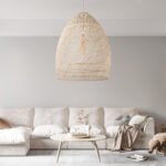GLOBOSTAR® MALIBU 01811 Boho Κρεμαστό Φωτιστικό Οροφής με Ντουί 1 x E27 AC 220-240V IP20 - Μπεζ - Μ76 x Π76 x Υ100cm - Image 11