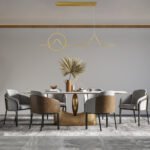 GLOBOSTAR® WINDY 61293 Μοντέρνο Κρεμαστό Φωτιστικό Οροφής LED 67W 7504lm 300° AC 220-240V IP20 Ρυθμιζόμενο Λευκό CCT με Χειριστήριο από 2700K έως 6000K Dimmable - Lumileds SMD Chip - Χρυσό Βούρτσας - Μ120 x Π4 x Υ30cm - 3 Χρόνια Εγγύηση - Image 10