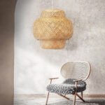 GLOBOSTAR® MALDIVES 01657 Boho Κρεμαστό Φωτιστικό Οροφής με Ντουί 1 x E27 AC 220-240V IP20 - Μπεζ - Μ56 x Π56 x Υ54cm - Image 10