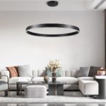 GLOBOSTAR® VENOM 61182 Μοντέρνο Κρεμαστό Φωτιστικό Οροφής LED 75W 8818lm 120° AC 220-240V IP20 Ρυθμιζόμενο Λευκό CCT με Χειριστήριο από 2700K έως 6000K Dimmable - Lumileds SMD Chip - Μαύρο Ματ - Μ100 x Π100 x Υ6.5cm - 3 Χρόνια Εγγύηση - Image 12