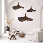 GLOBOSTAR® CUBA 01716 Boho Κρεμαστό Φωτιστικό Οροφής με Ντουί 1 x E27 AC 220-240V IP20 - Καφέ - Μ33 x Π33 x Υ25cm - Image 13