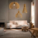 GLOBOSTAR® SCANDINAVIA 01700 Boho Κρεμαστό Φωτιστικό Οροφής με Ντουί 1 x E27 AC 220-240V IP20 - Μπεζ - Μ25 x Π25 x Υ45cm - Image 12