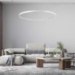 GLOBOSTAR® DIAMOND 61518 Μοντέρνο Κρεμαστό Φωτιστικό Οροφής LED 75W 8400lm 360° AC 220-240V IP20 Ρυθμιζόμενο Λευκό CCT με Χειριστήριο από 2700K έως 6000K Dimmable - Lumileds SMD Chip - Λευκό Ματ - Μ100 x Π100 x Υ90cm - 3 Χρόνια Εγγύηση - Image 12