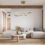 GLOBOSTAR® DEXTER 60916 Μοντέρνο Κρεμαστό Φωτιστικό Οροφής LED 90W 10080lm 300° AC 220-240V IP20 Ρυθμιζόμενο Λευκό CCT με Χειριστήριο από 2700K έως 6000K Dimmable - Lumileds SMD Chip - Χρυσό Βούρτσας - Μ73 x Π73 x Υ16cm - 3 Χρόνια Εγγύηση - Image 11