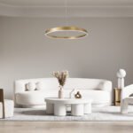 GLOBOSTAR® VENOM 61184 Μοντέρνο Κρεμαστό Φωτιστικό Οροφής LED 75W 8818lm 120° AC 220-240V IP20 Ρυθμιζόμενο Λευκό CCT με Χειριστήριο από 2700K έως 6000K Dimmable - Lumileds SMD Chip - Χρυσό Βούρτσας - Μ100 x Π100 x Υ6.5cm - 3 Χρόνια Εγγύηση - Image 12