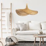 GLOBOSTAR® CUBA 01715 Boho Κρεμαστό Φωτιστικό Οροφής με Ντουί 1 x E27 AC 220-240V IP20 - Μπεζ - Μ33 x Π33 x Υ25cm - Image 13