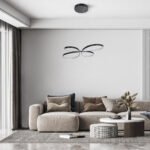 GLOBOSTAR® BUTTERFLY 61391 Μοντέρνο Κρεμαστό Φωτιστικό Οροφής LED 75W 8400lm 300° AC 220-240V IP20 Ρυθμιζόμενο Λευκό CCT με Χειριστήριο από 2700K έως 6000K Dimmable - Lumileds SMD Chip - Μαύρο Ματ - Μ70 x Π55 x Υ4cm - 3 Χρόνια Εγγύηση - Image 14