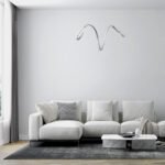 GLOBOSTAR® SPIRALE 61285 Μοντέρνο Κρεμαστό Φωτιστικό Οροφής LED 75W 8400lm 300° AC 220-240V IP20 Ρυθμιζόμενο Λευκό CCT με Χειριστήριο από 2700K έως 6000K Dimmable - Lumileds SMD Chip - Νίκελ Βούρτσας - Μ72 x Π25 x Υ30cm - 3 Χρόνια Εγγύηση - Image 9