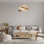 GLOBOSTAR® SARDIGNA 02181 Boho Κρεμαστό Φωτιστικό Οροφής με Ντουί 1 x E27 AC 220-240V IP20 - Μπεζ - Μ60 x Π60 x Υ30cm - Image 12