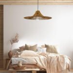 GLOBOSTAR® PALERMO 02310 Boho Κρεμαστό Φωτιστικό Οροφής με Ντουί 1 x E27 AC 220-240V IP20 - Καφέ - Μ60 x Π60 x Υ18cm - Image 11